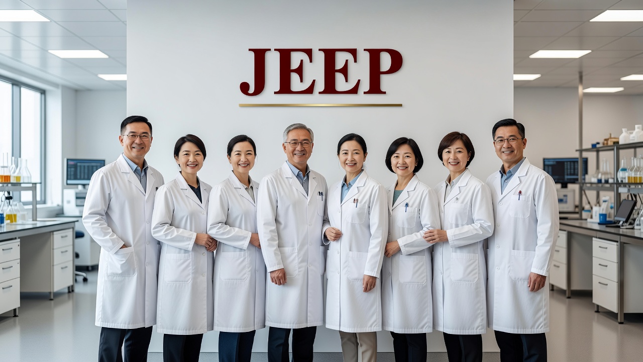 JEEP team at JEEP Peptides facility