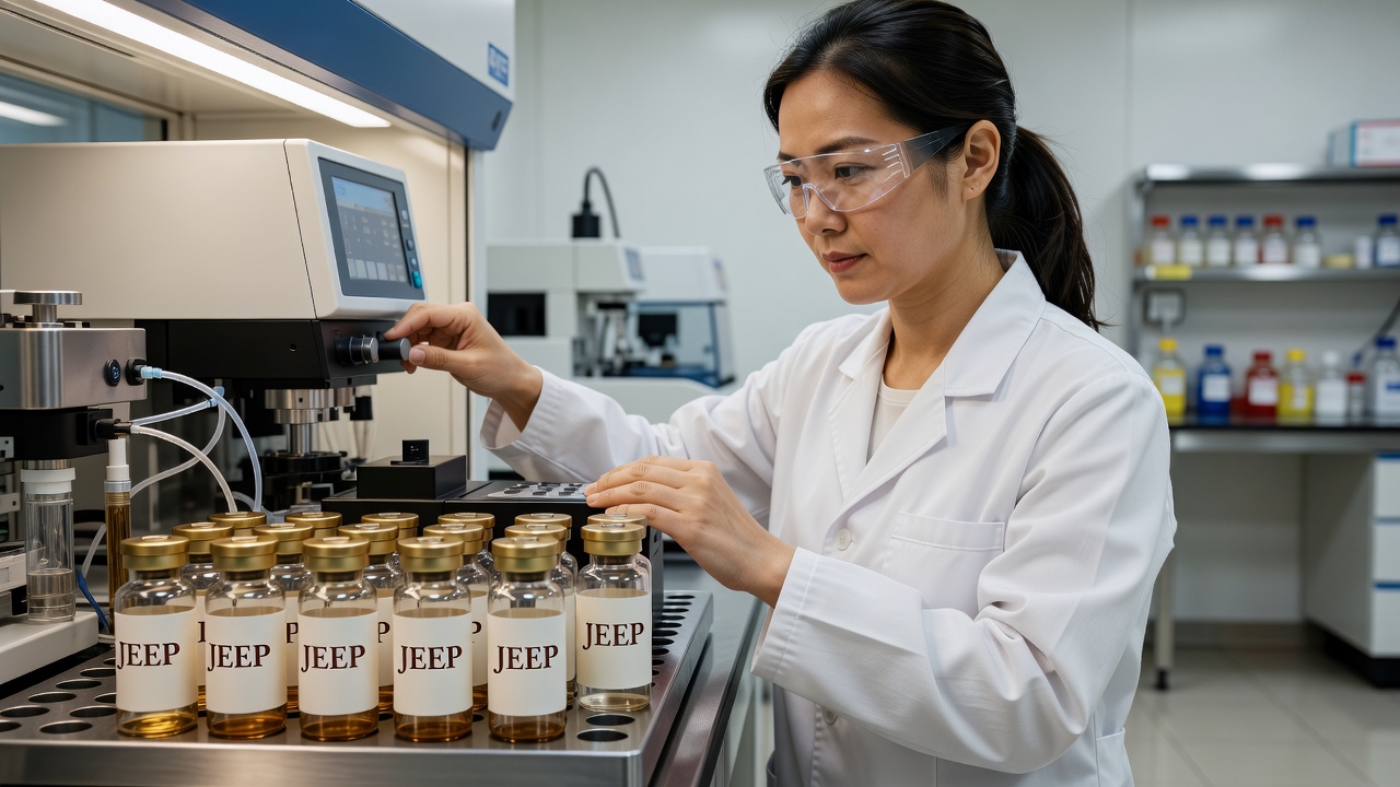 JEEP scientist performing quality analysis